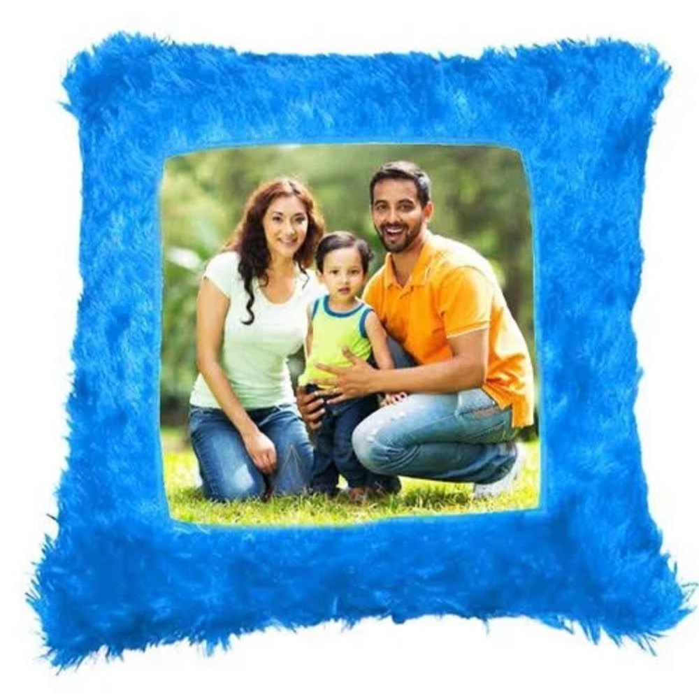 customized square shape cushion in blue color customized square shape cushion in bluecolor